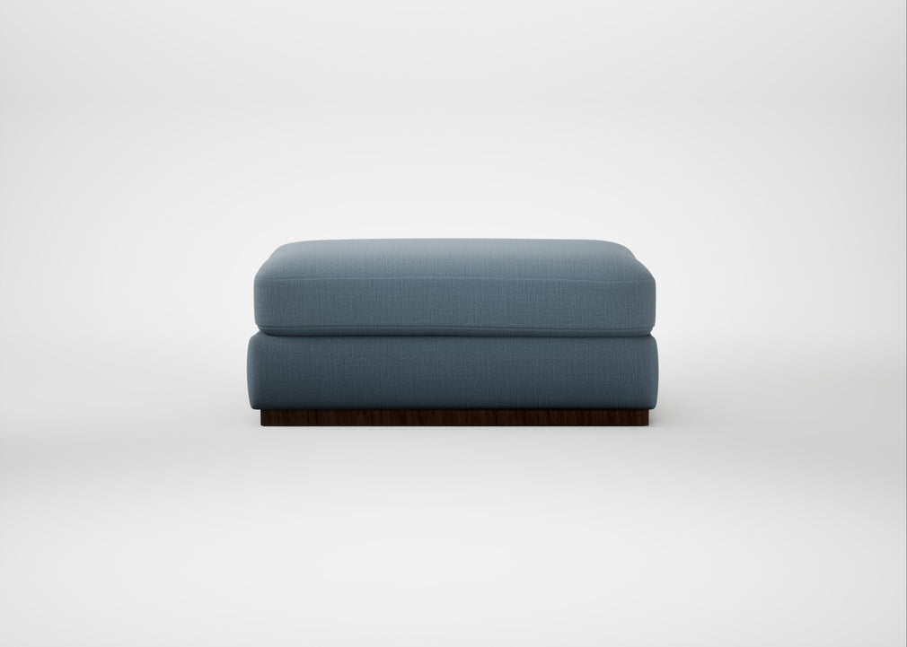 Trento Ottoman Smart Cotton Linen Celestial