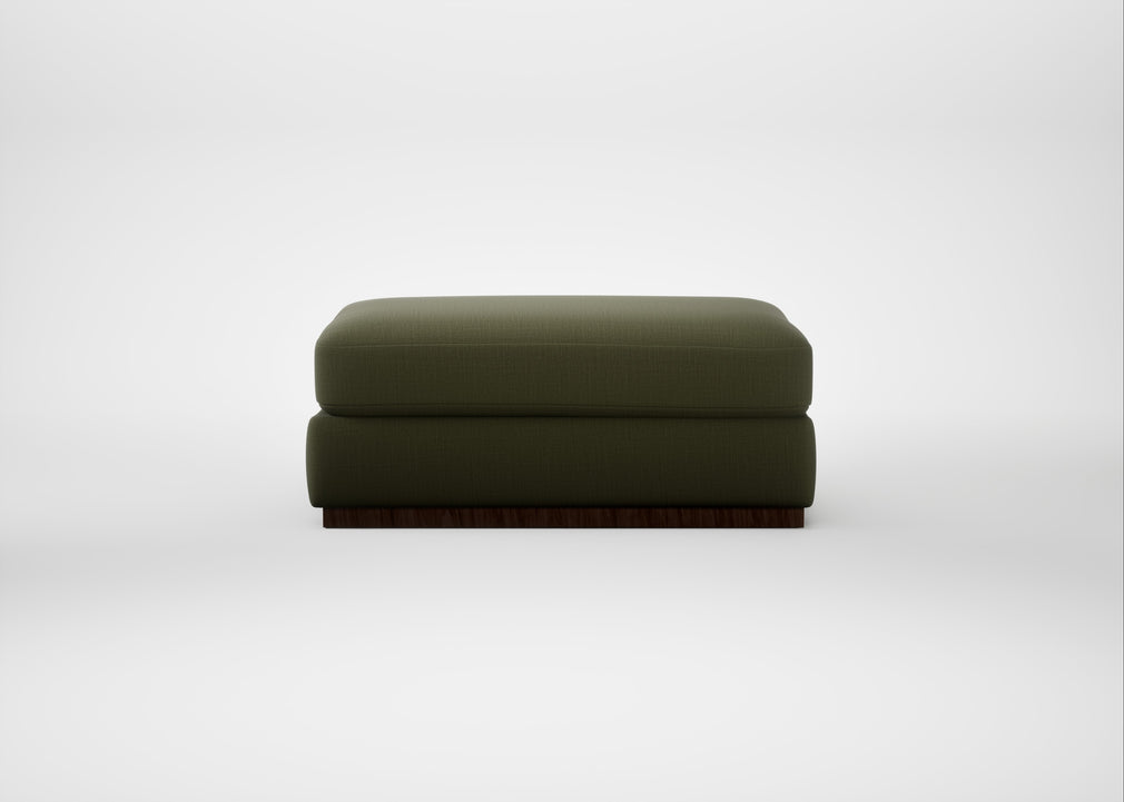 Trento Ottoman Smart Cotton Linen Myrtle