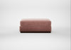 Trento Ottoman Smart Luxe Velvet Dusky Pink