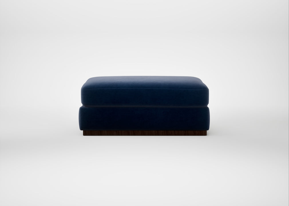 Trento Ottoman Smart Luxe Velvet Midnight
