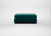 Trento Ottoman Smart Luxe Velvet Ocean Green