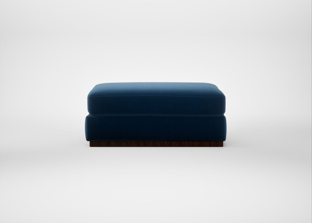 Trento Ottoman Smart Velvet Petrol