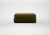 Trento Ottoman Wool Velvet Olive