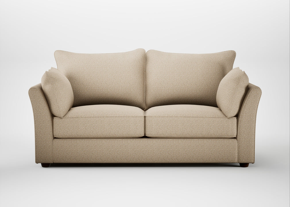 Tailor 3 Seater Sofa Loop Twill Fossil / Walnut Stained