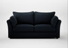 Tailor 3 Seater Sofa Loop Twill Midnight / Walnut Stained
