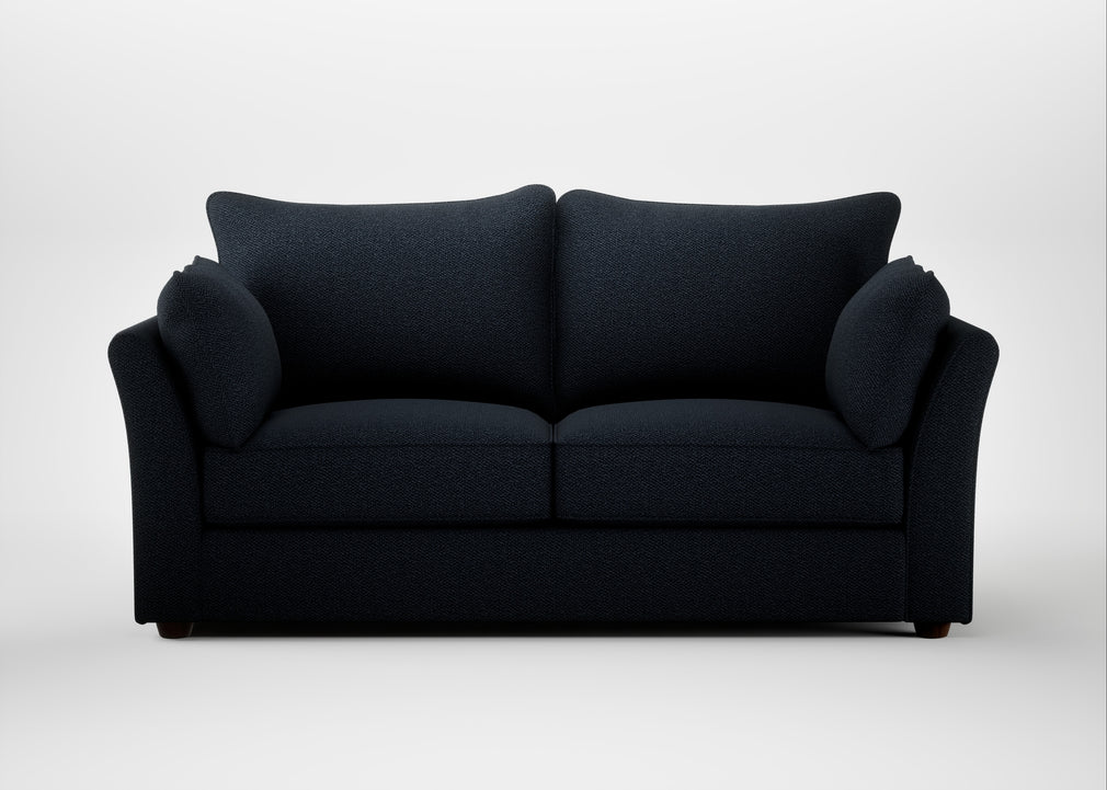 Tailor 3 Seater Sofa Loop Twill Midnight / Walnut Stained