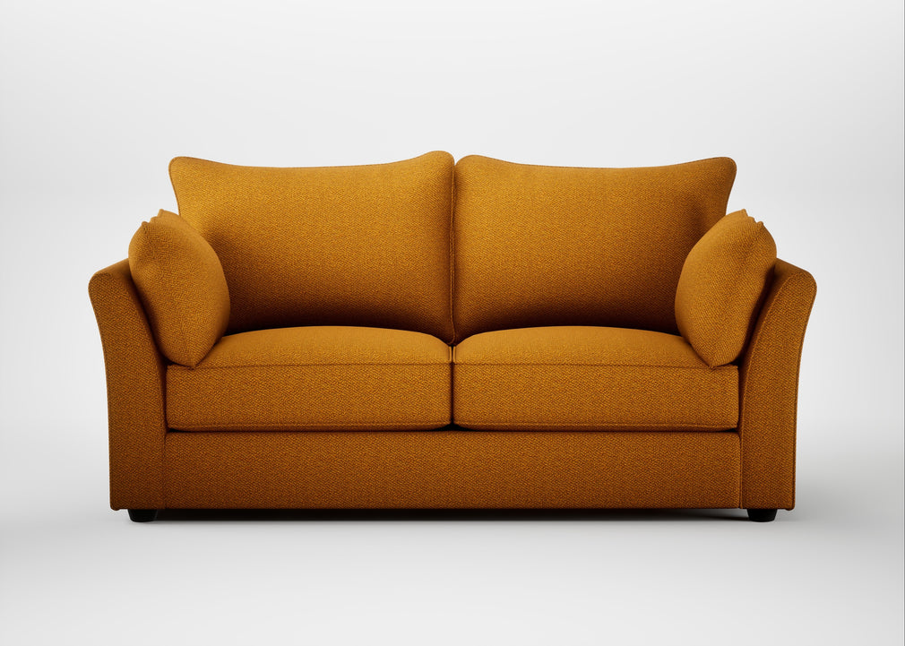 Tailor 3 Seater Sofa Loop Twill Ochre / Black