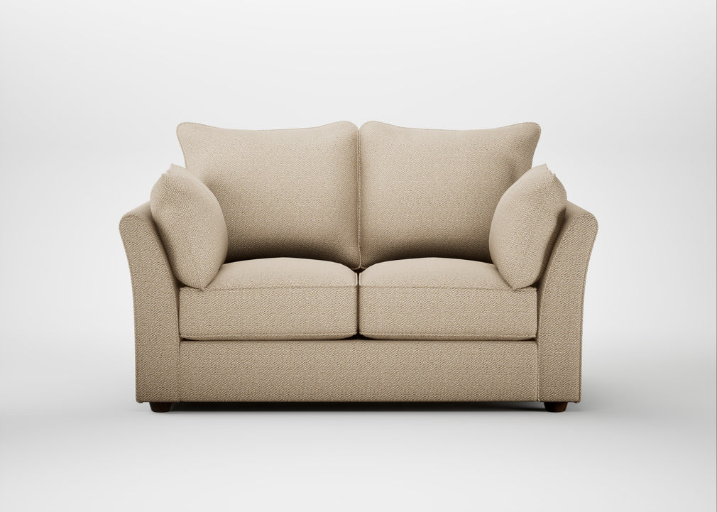 Tailor 2 Seater Sofa Loop Twill Fossil / Walnut Stained