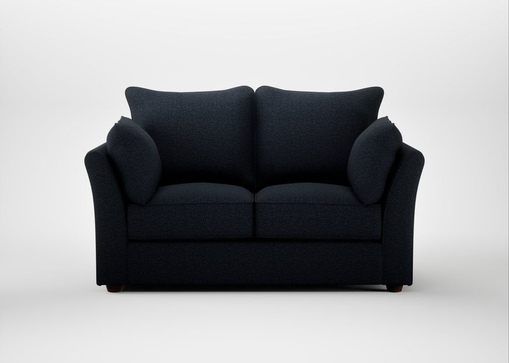 Tailor 2 Seater Sofa Loop Twill Midnight / Walnut Stained