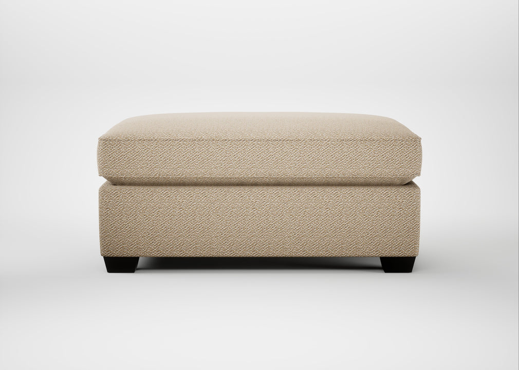 Torino Footstool Loop Twill Fossil / Black