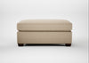 Torino Footstool Loop Twill Fossil / Walnut Stained