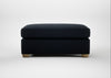 Torino Footstool Loop Boucle Twill Midnight / Natural