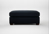 Torino Footstool Loop Boucle Twill Midnight / Walnut Stained