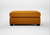 Torino Footstool Loop Boucle Twill Ochre / Black