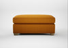 Torino Footstool Loop Boucle Twill Ochre / Natural