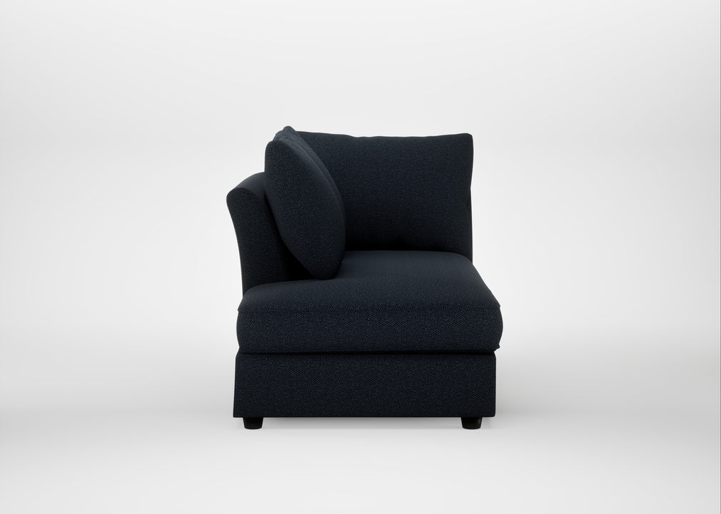 Tailor Left Hand Facing Chaise Unit Loop Twill Midnight / Black