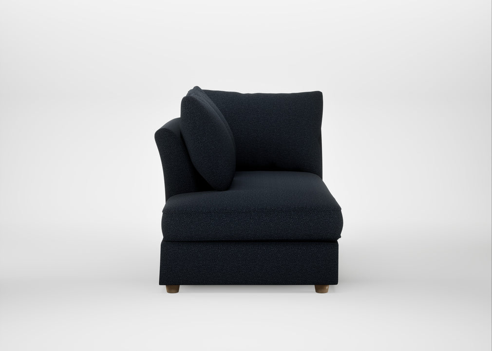 Tailor Left Hand Facing Chaise Unit Loop Twill Midnight / Natural