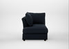 Tailor Left Hand Facing Chaise Unit Loop Twill Midnight / Walnut Stained