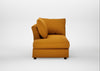 Tailor Left Hand Facing Chaise Unit Loop Twill Ochre / Walnut Stained
