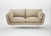 Allora 2 Seater Sofa Loop Twill Fossil / Stainless Steel