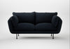 Allora 2 Seater Sofa Loop Boucle Twill Midnight / Black