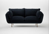 Allora 2 Seater Sofa Loop Boucle Twill Midnight / Stainless Steel