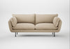 Allora 3 Seater Sofa Loop Twill Fossil / Black