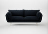 Allora 3 Seater Sofa Loop Twill Midnight / Stainless Steel