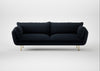 Allora 4 Seater Sofa Loop Boucle Twill Midnight / Brass