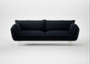 Allora 4 Seater Sofa Loop Boucle Twill Midnight / Stainless Steel