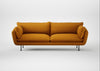 Allora 4 Seater Sofa Loop Boucle Twill Ochre / Black