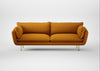 Allora 4 Seater Sofa Loop Boucle Twill Ochre / Brass