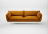 Allora 4 Seater Sofa Loop Boucle Twill Ochre / Stainless Steel
