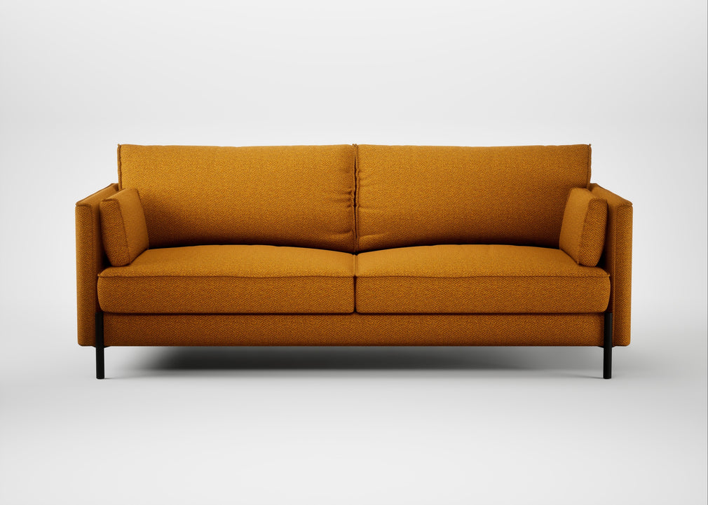 Tortona 3 Seater Sofa Loop Boucle Twill Ochre