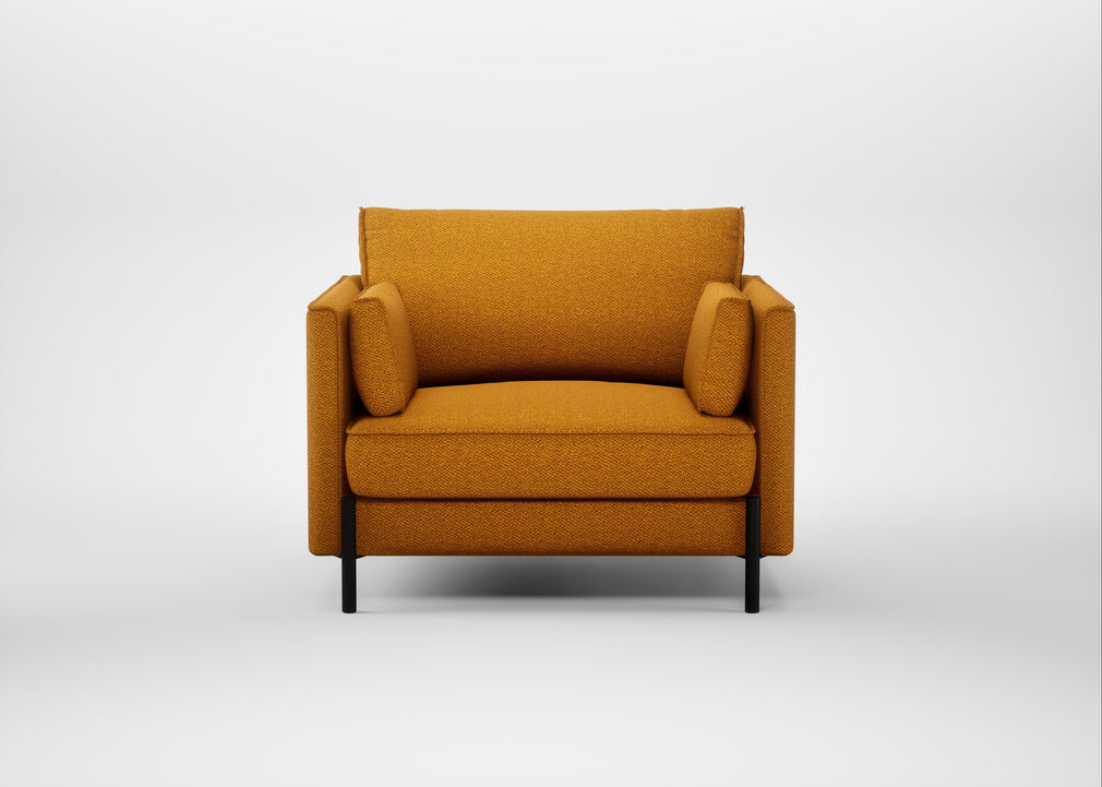 Tortona Armchair Loop Boucle Twill Ochre