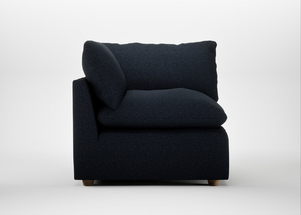 Astrid Corner Unit Loop Boucle Twill Midnight / Natural Beech