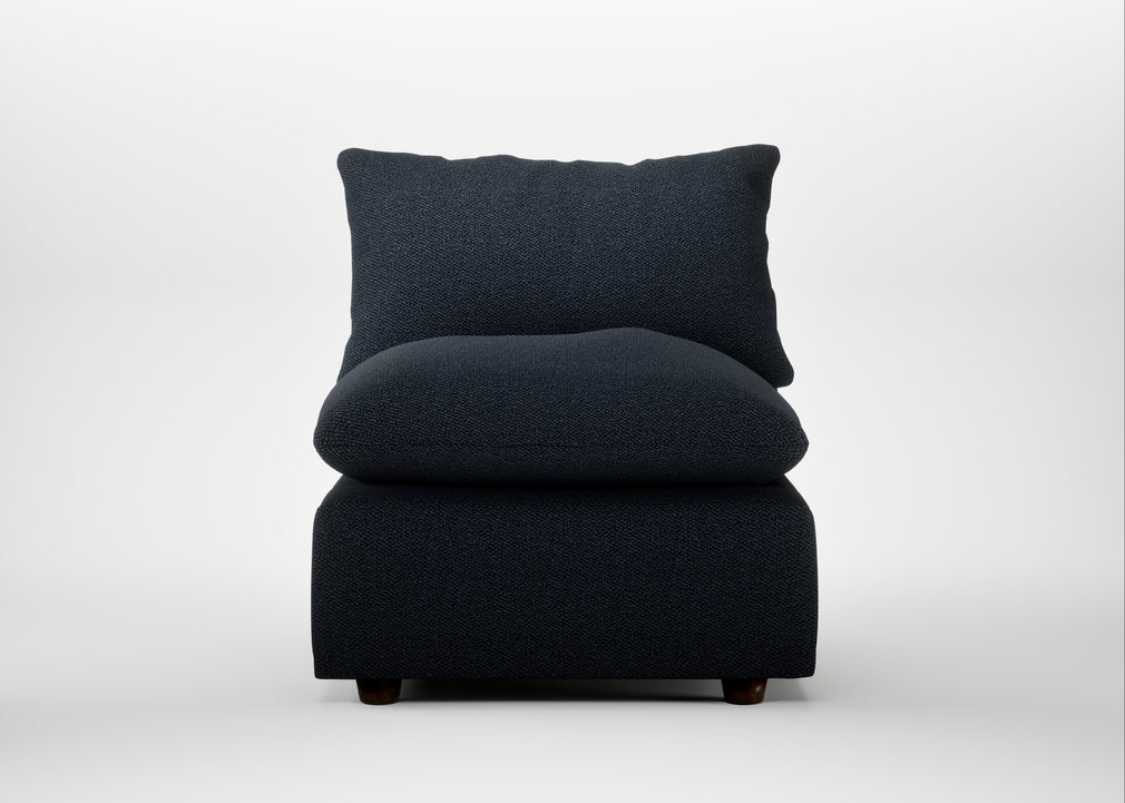 Astrid Single Unit Loop Boucle Twill Midnight / Walnut Stained Beech