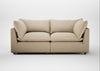 Astrid 3 Seater Sofa Loop Twill Fossil / Natural Beech