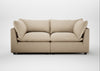 Astrid 3 Seater Sofa Loop Twill Fossil / Walnut Stained Beech