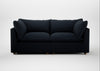 Astrid 3 Seater Sofa Loop Boucle Twill Midnight / Natural Beech