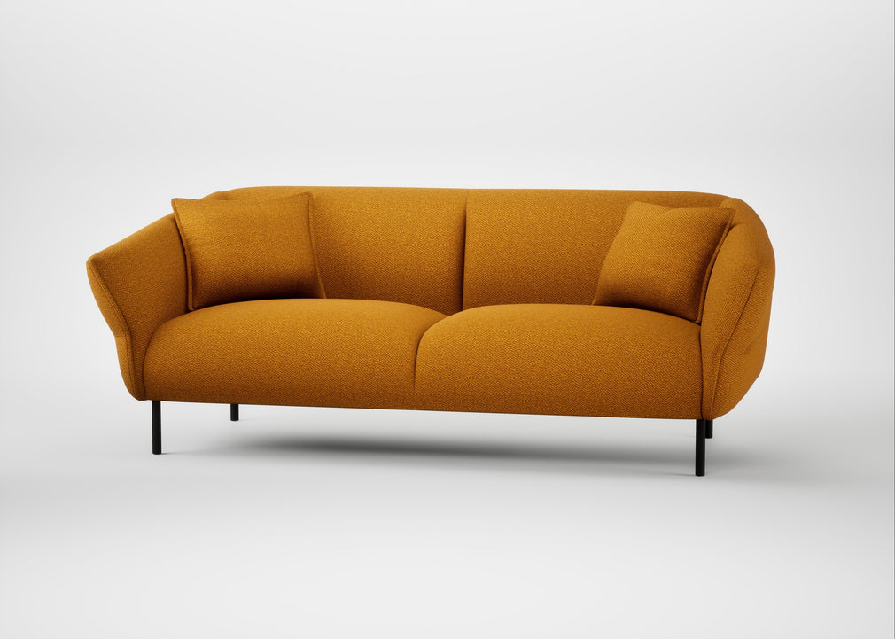 Alto 3 Seater Sofa Loop Boucle Twill Ochre