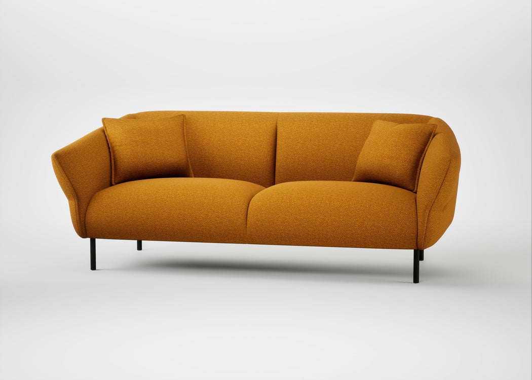 Alto 3 Seater Sofa Loop Boucle Twill Ochre