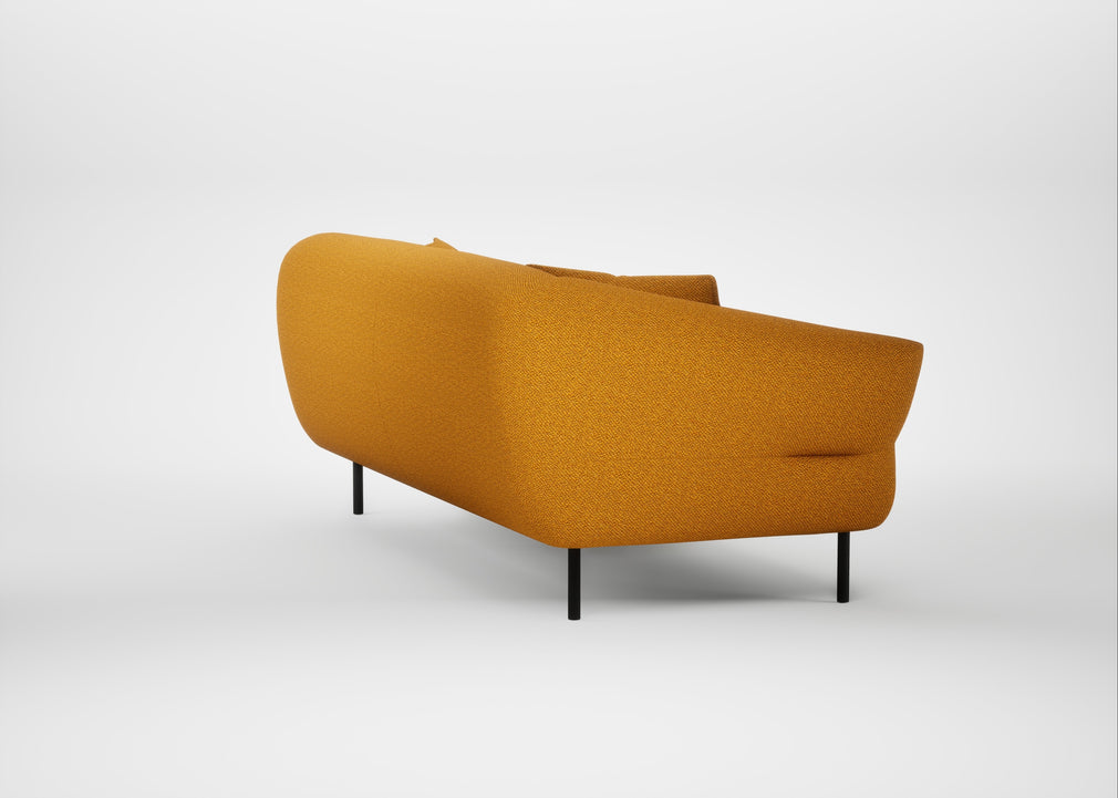 Alto 3 Seater Sofa Loop Boucle Twill Ochre
