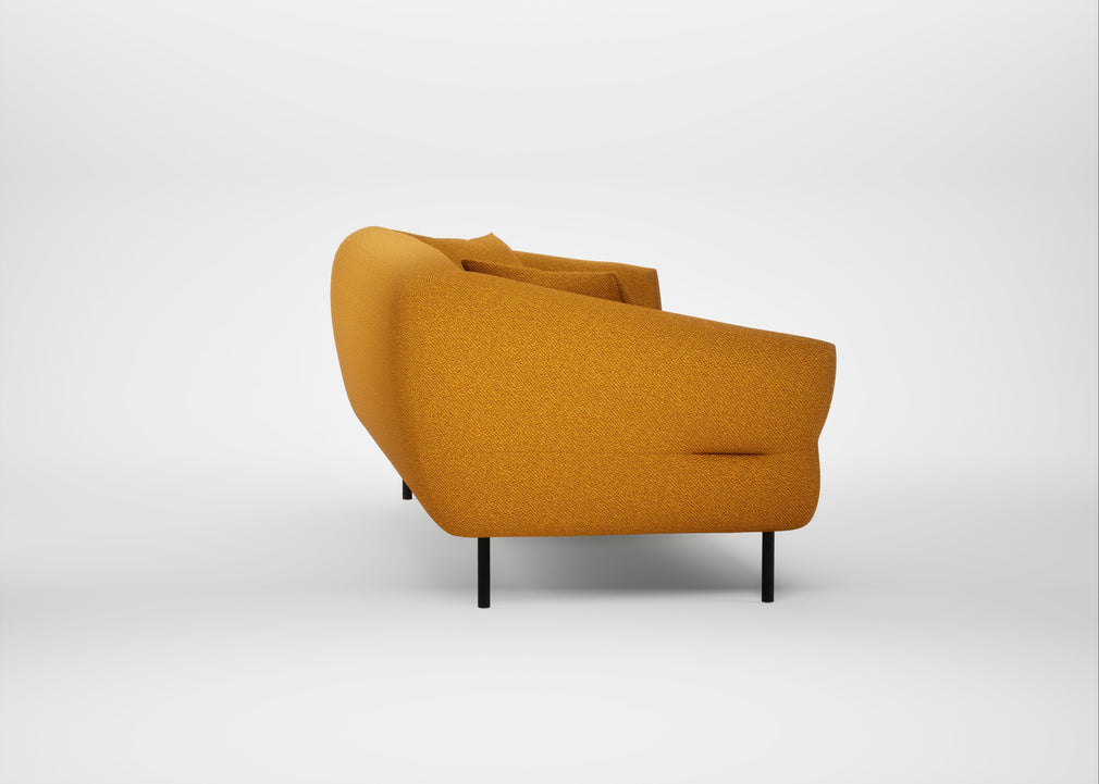 Alto 3 Seater Sofa Loop Boucle Twill Ochre