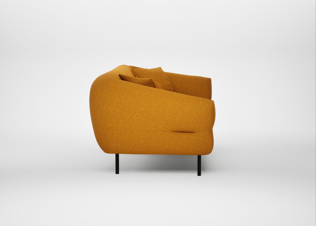 Alto 3 Seater Sofa Loop Boucle Twill Ochre