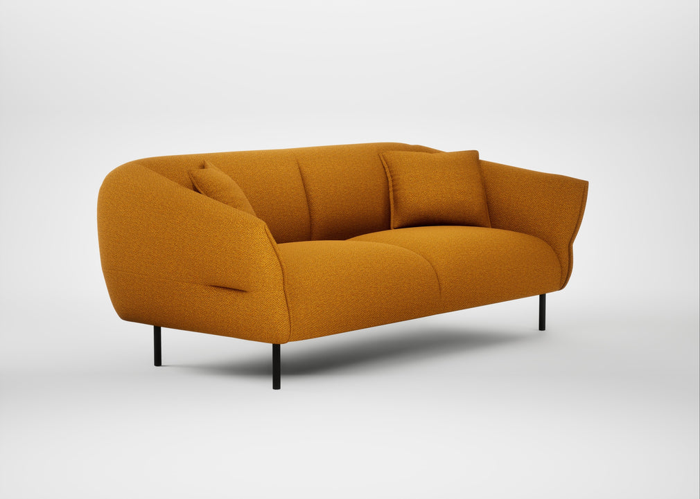 Alto 3 Seater Sofa Loop Boucle Twill Ochre