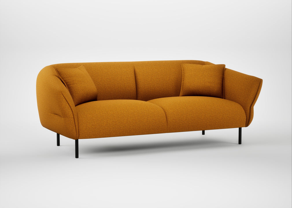 Alto 3 Seater Sofa Loop Boucle Twill Ochre