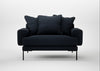 Torrington Loveseat Loop Boucle Twill Midnight