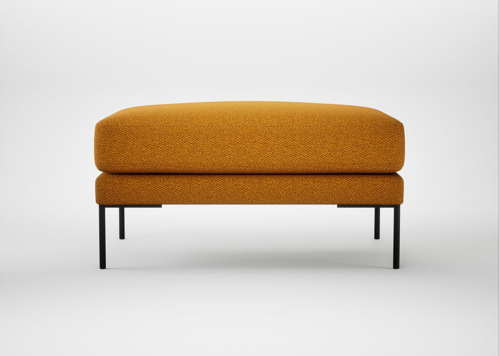 Torrington Ottoman Loop Boucle Twill Ochre