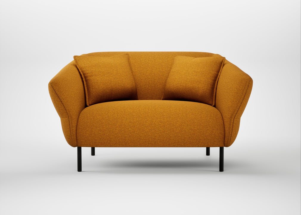 Alto Loveseat Loop Boucle Twill Ochre